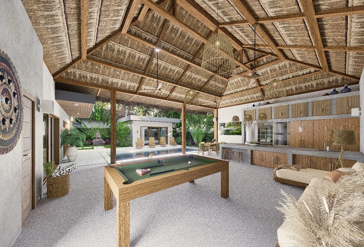 TK-Sunset-Villa-typeD-livingroom-kitchen-bedroom-2 TK Sunset - Samui - Villa type D